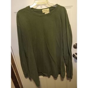 Eddie Bauer Long Sleeve Green T-shirt Men's Size XXL Tall